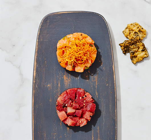 Salmon and Tuna Tartare